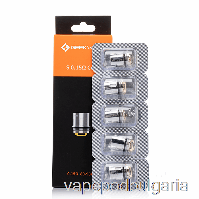 Vape 10000 Дръпки Geek Vape S Replacement Coils 0.15ohm S Mesh Coils